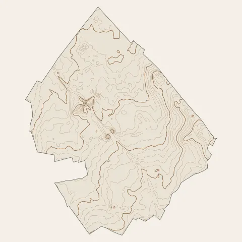 Petite-Forêt : courbes de niveau