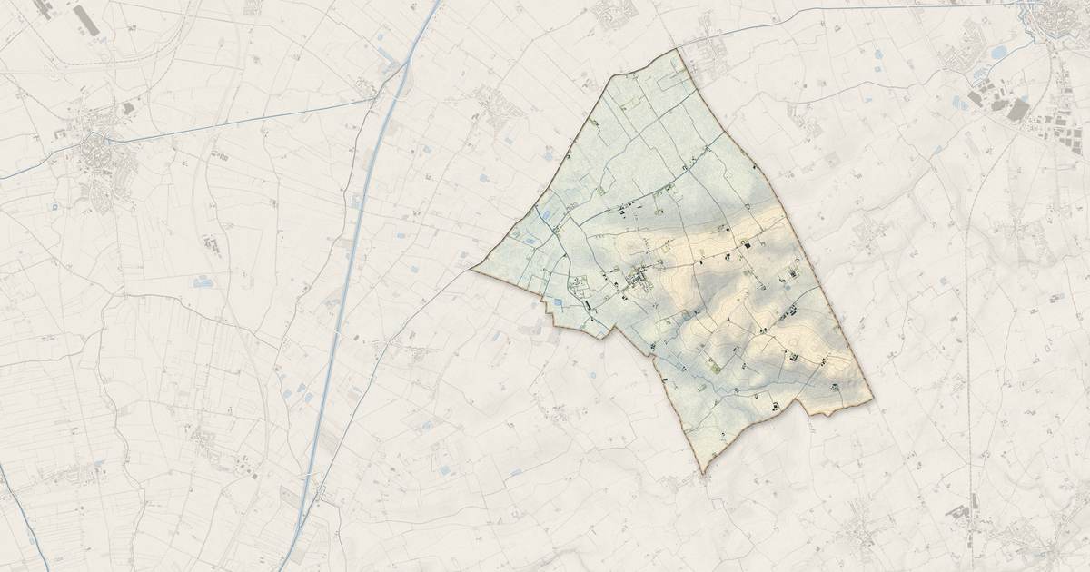Portrait cartographique de Pitgam : relief, eau, forêts, bâti et voies, calculés à partir des données de l'IGN