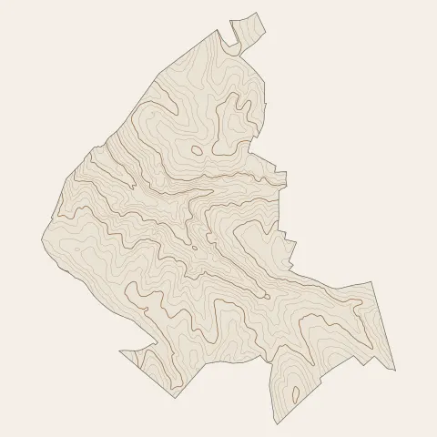 Poix-du-Nord : courbes de niveau