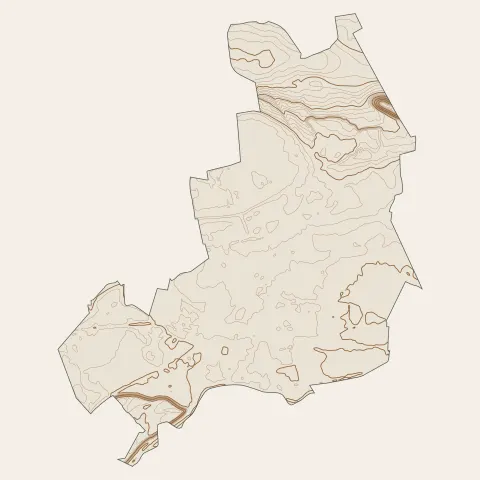Râches : courbes de niveau