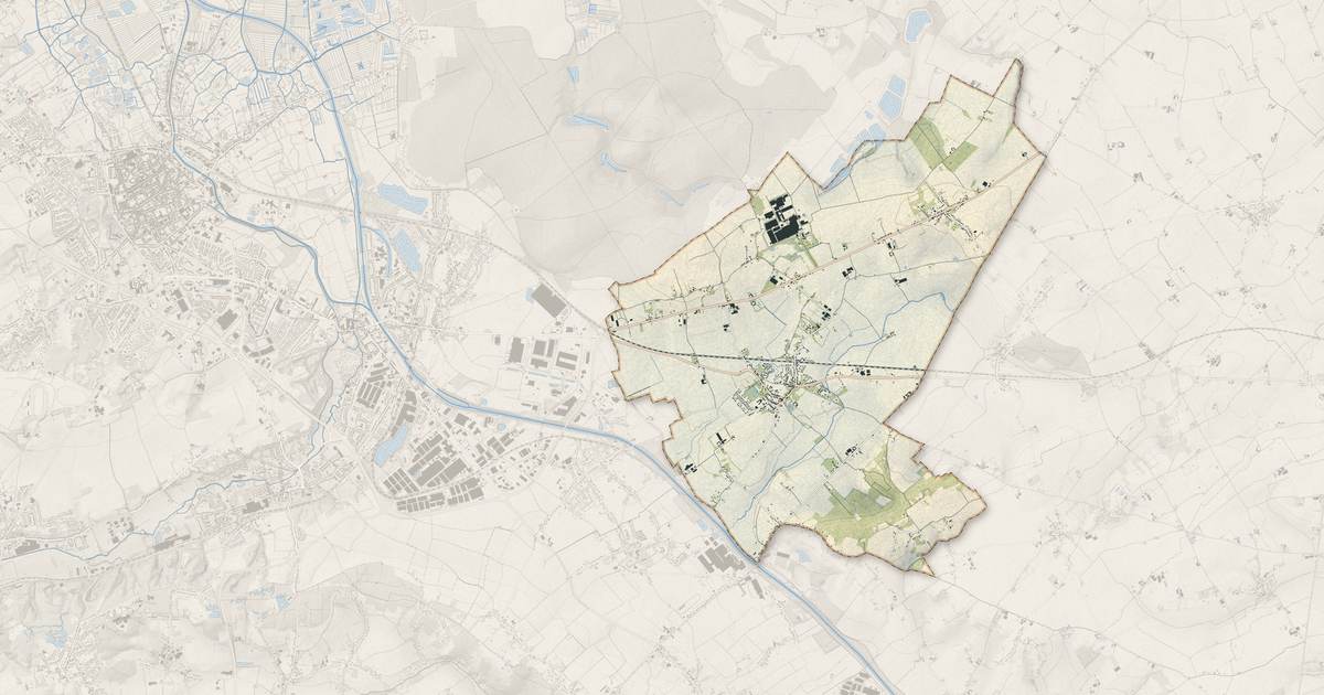 Portrait cartographique de Renescure : relief, eau, forêts, bâti et voies, calculés à partir des données de l'IGN