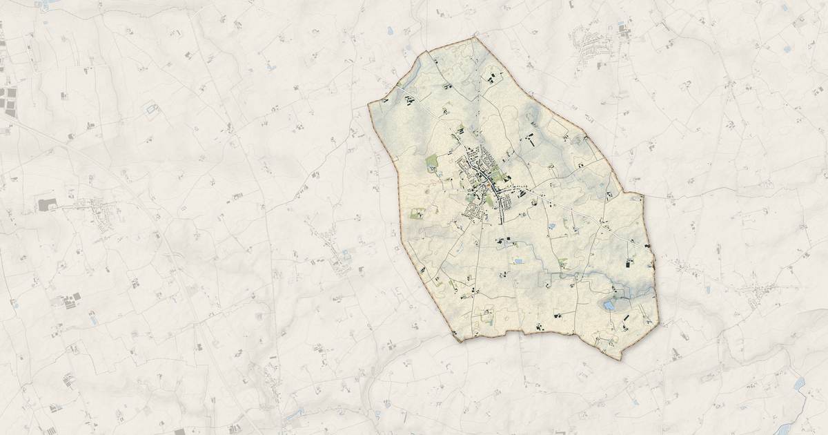 Portrait cartographique de Rexpoëde : relief, eau, forêts, bâti et voies, calculés à partir des données de l'IGN