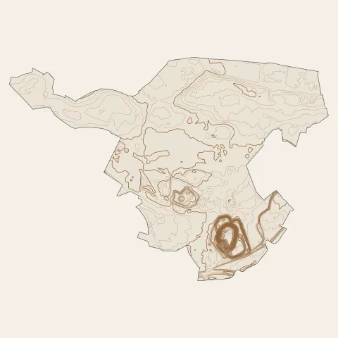 Roost-Warendin : courbes de niveau