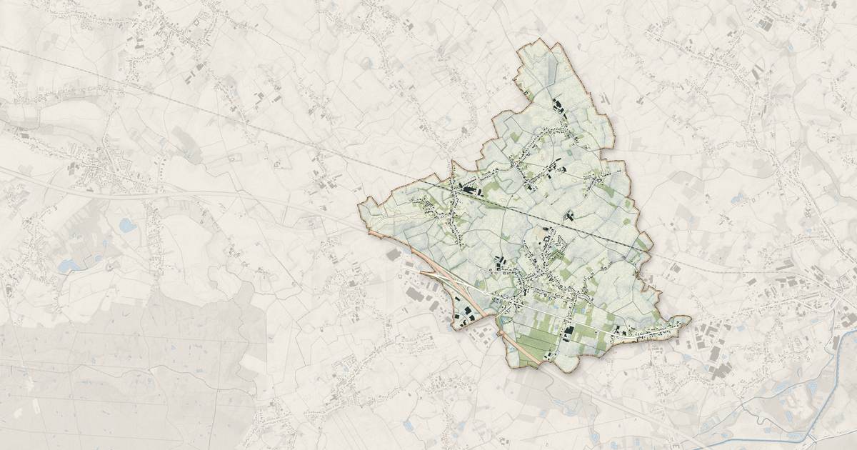 Portrait cartographique de Rosult : relief, eau, forêts, bâti et voies, calculés à partir des données de l'IGN