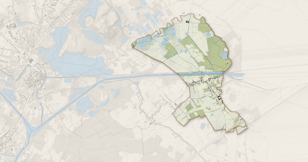 Portrait cartographique de Saint-Aybert : relief, eau, forêts, bâti et voies, calculés à partir des données de l'IGN