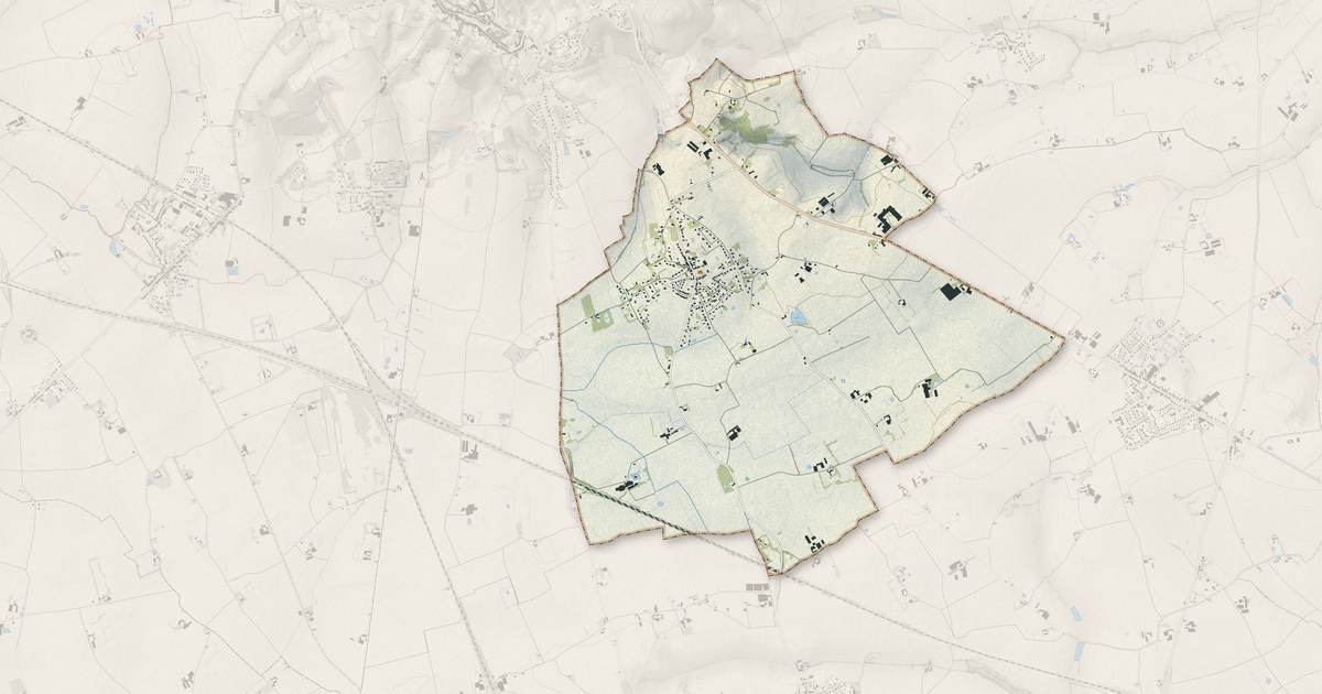 Portrait cartographique de Sainte-Marie-Cappel : relief, eau, forêts, bâti et voies, calculés à partir des données de l'IGN