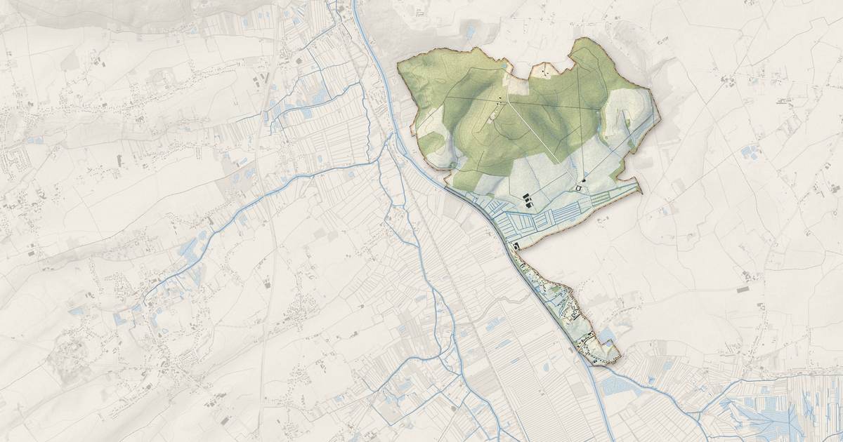 Portrait cartographique de Saint-Momelin : relief, eau, forêts, bâti et voies, calculés à partir des données de l'IGN