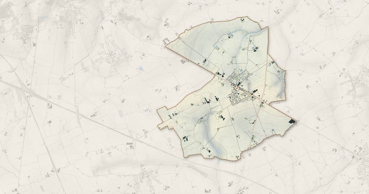 Portrait cartographique de Saint-Sylvestre-Cappel : relief, eau, forêts, bâti et voies, calculés à partir des données de l'IGN