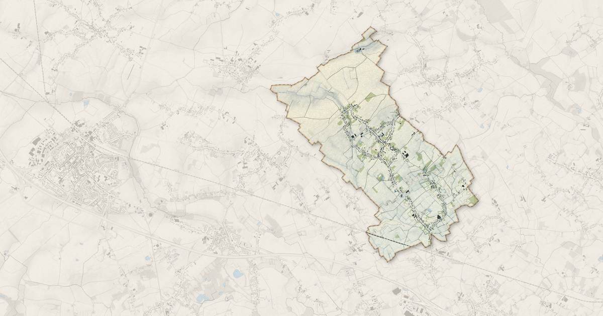 Portrait cartographique de Saméon : relief, eau, forêts, bâti et voies, calculés à partir des données de l'IGN