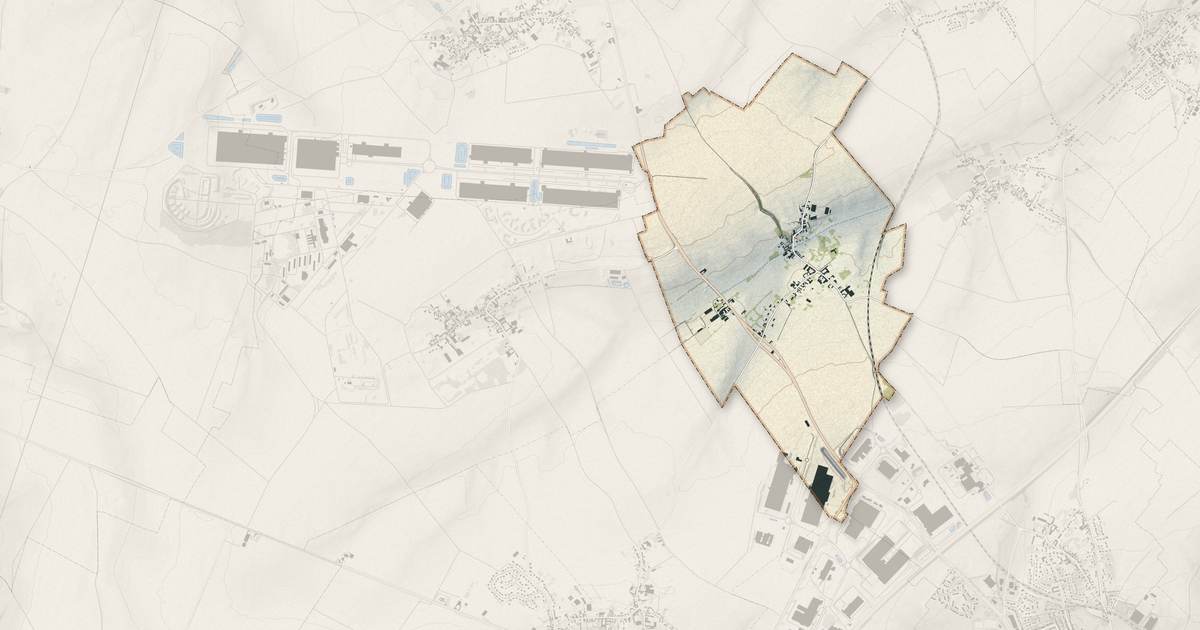 Portrait cartographique de Sancourt : relief, eau, forêts, bâti et voies, calculés à partir des données de l'IGN