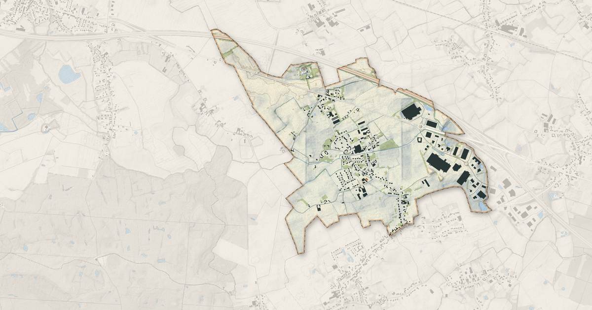 Portrait cartographique de Sars-et-Rosières : relief, eau, forêts, bâti et voies, calculés à partir des données de l'IGN