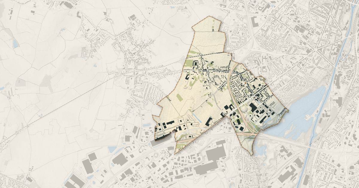 Portrait cartographique de La Sentinelle : relief, eau, forêts, bâti et voies, calculés à partir des données de l'IGN
