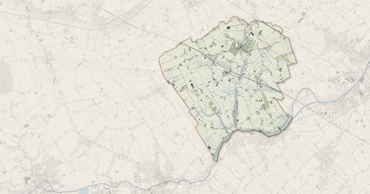 Portrait cartographique de Steenwerck : relief, eau, forêts, bâti et voies, calculés à partir des données de l'IGN