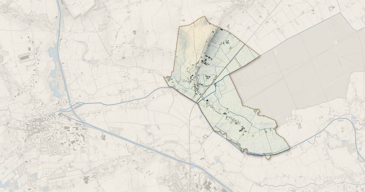 Portrait cartographique de Thiennes : relief, eau, forêts, bâti et voies, calculés à partir des données de l'IGN