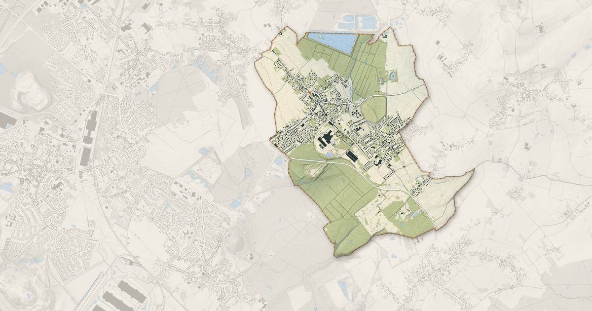 Portrait cartographique de Thumeries : relief, eau, forêts, bâti et voies, calculés à partir des données de l'IGN