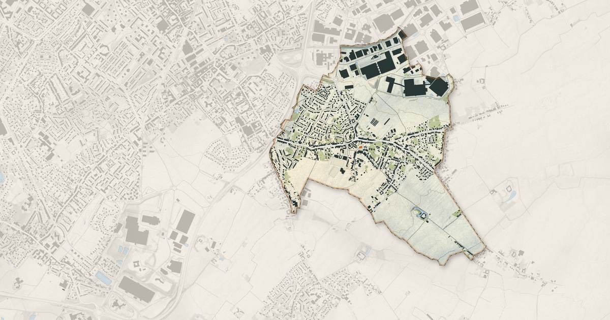 Portrait cartographique de Toufflers : relief, eau, forêts, bâti et voies, calculés à partir des données de l'IGN