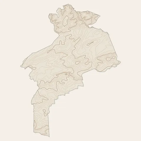Trélon : courbes de niveau