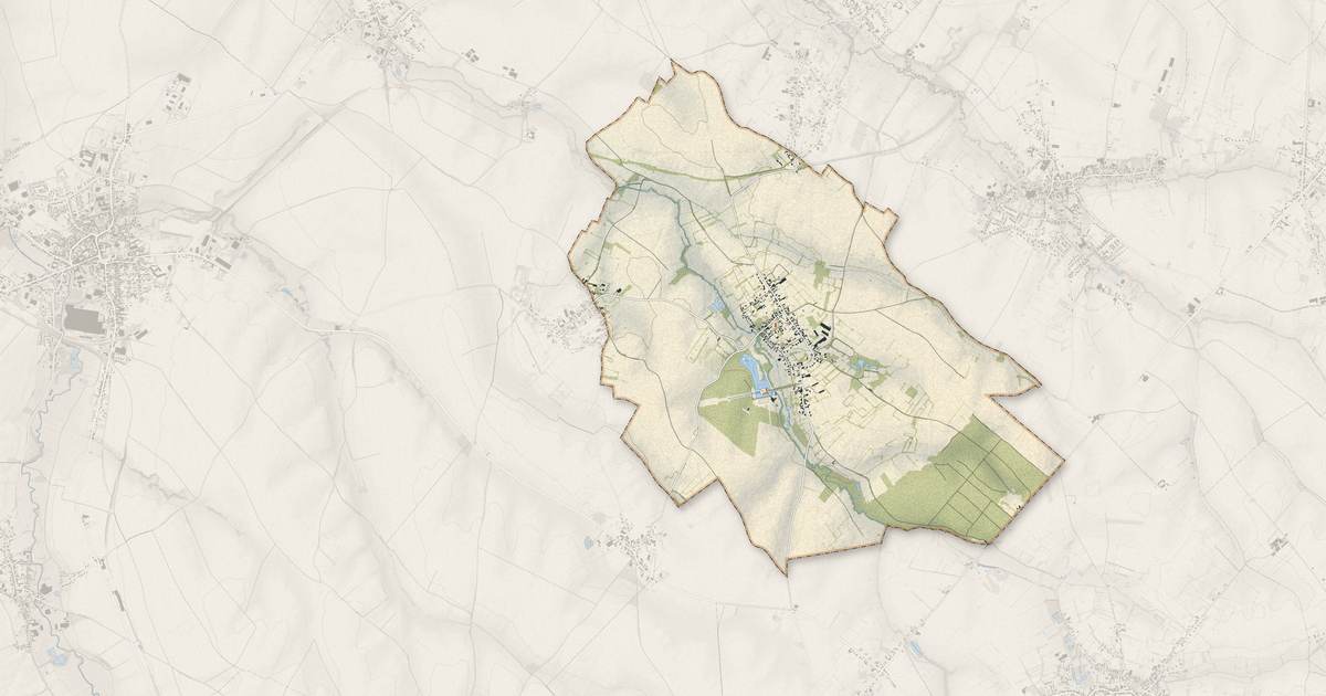 Portrait cartographique de Vendegies-au-Bois : relief, eau, forêts, bâti et voies, calculés à partir des données de l'IGN