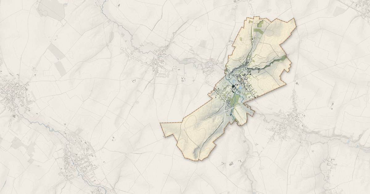 Portrait cartographique de Vendegies-sur-Écaillon : relief, eau, forêts, bâti et voies, calculés à partir des données de l'IGN
