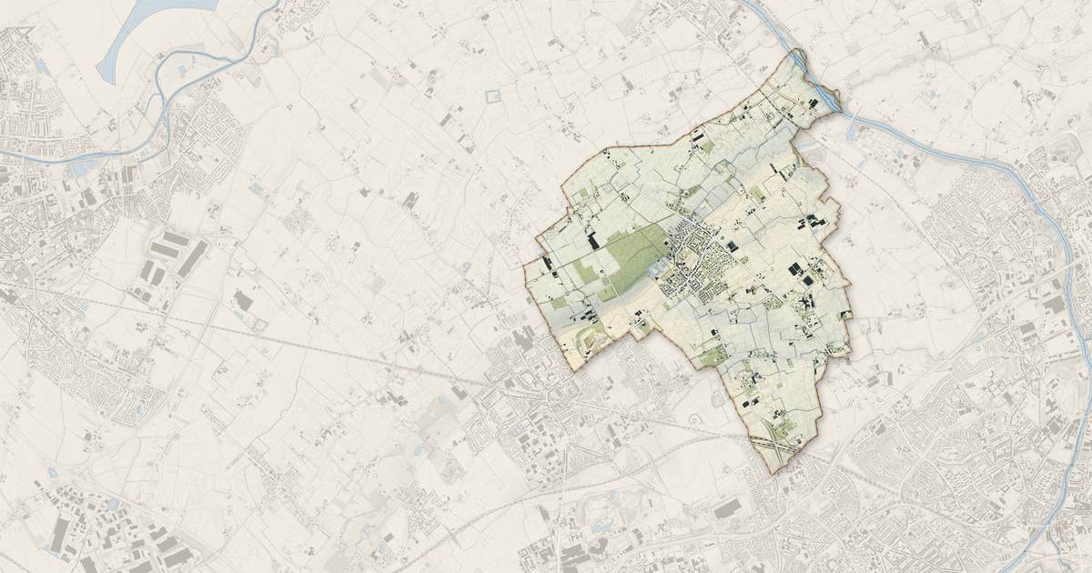 Portrait cartographique de Verlinghem : relief, eau, forêts, bâti et voies, calculés à partir des données de l'IGN