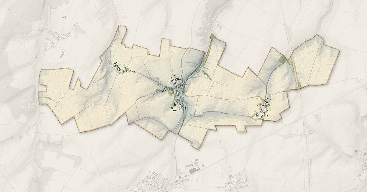 Portrait cartographique de Villers-Plouich : relief, eau, forêts, bâti et voies, calculés à partir des données de l'IGN