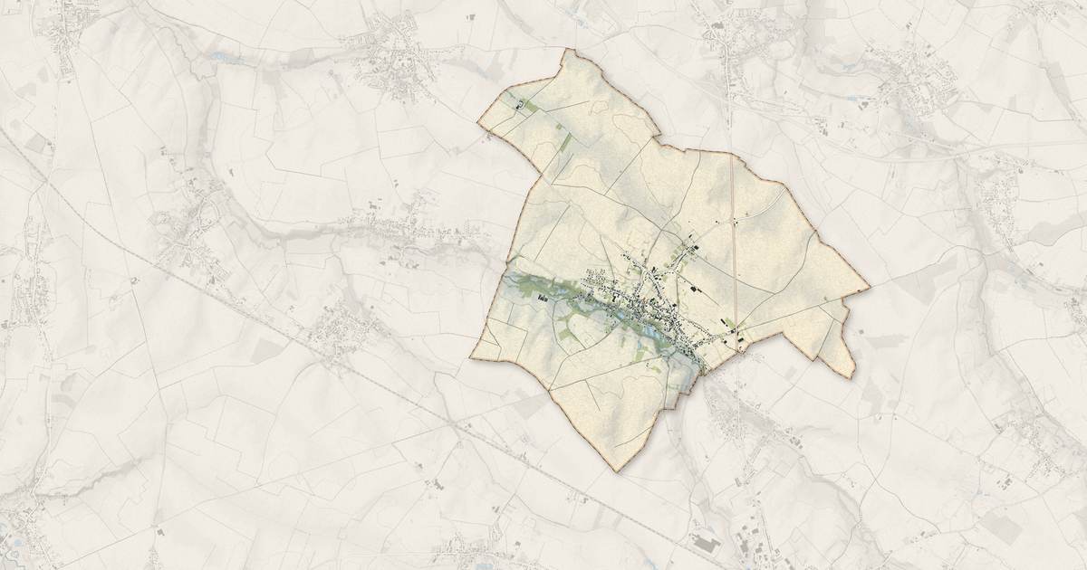 Portrait cartographique de Villers-Pol : relief, eau, forêts, bâti et voies, calculés à partir des données de l'IGN