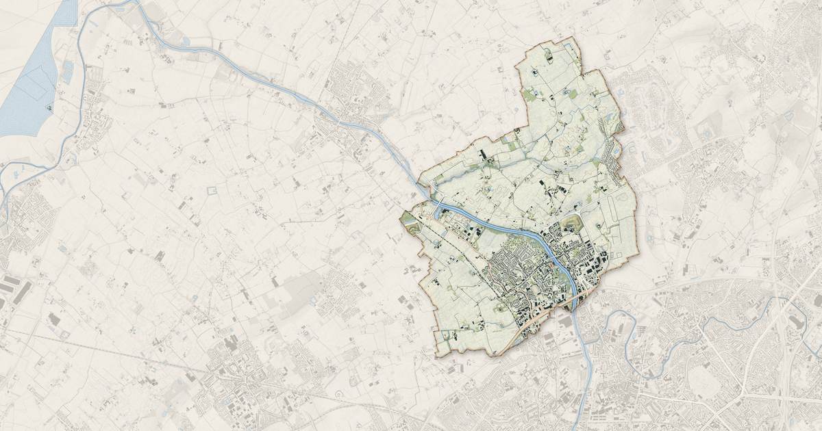 Portrait cartographique de Wambrechies : relief, eau, forêts, bâti et voies, calculés à partir des données de l'IGN