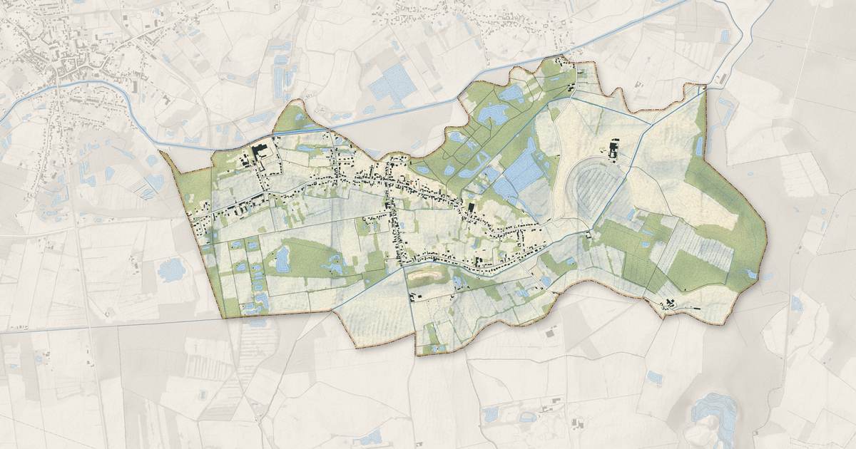 Portrait cartographique de Wandignies-Hamage : relief, eau, forêts, bâti et voies, calculés à partir des données de l'IGN