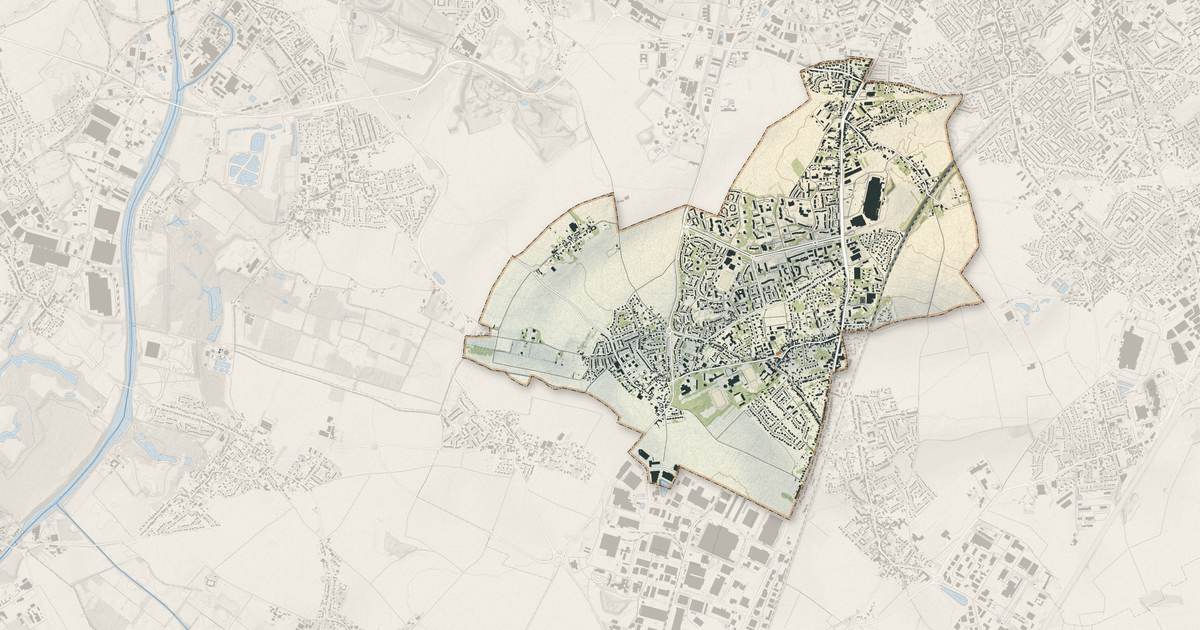 Portrait cartographique de Wattignies : relief, eau, forêts, bâti et voies, calculés à partir des données de l'IGN