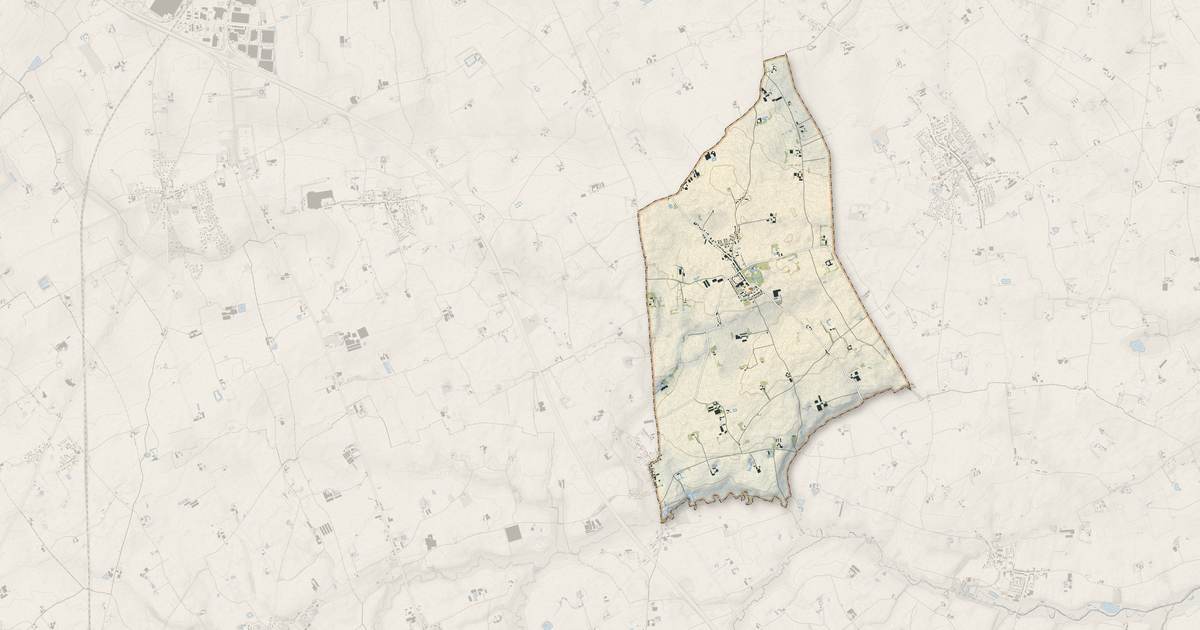 Portrait cartographique de West-Cappel : relief, eau, forêts, bâti et voies, calculés à partir des données de l'IGN