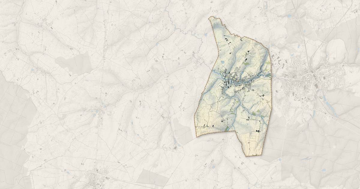 Portrait cartographique de Wignehies : relief, eau, forêts, bâti et voies, calculés à partir des données de l'IGN