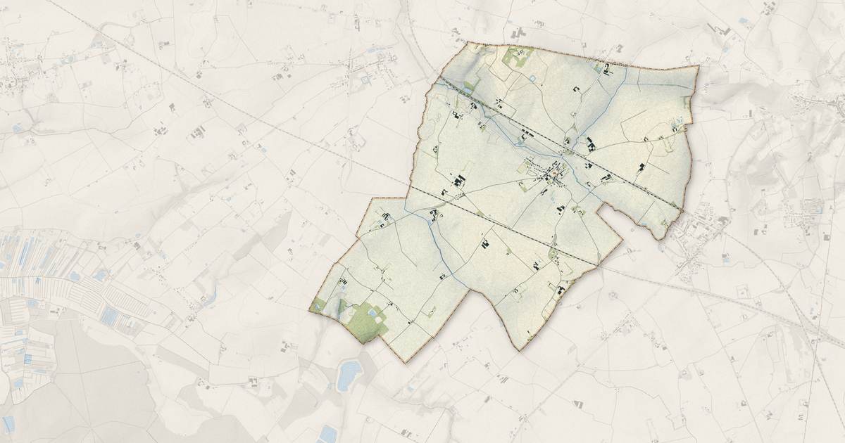 Portrait cartographique de Zuytpeene : relief, eau, forêts, bâti et voies, calculés à partir des données de l'IGN