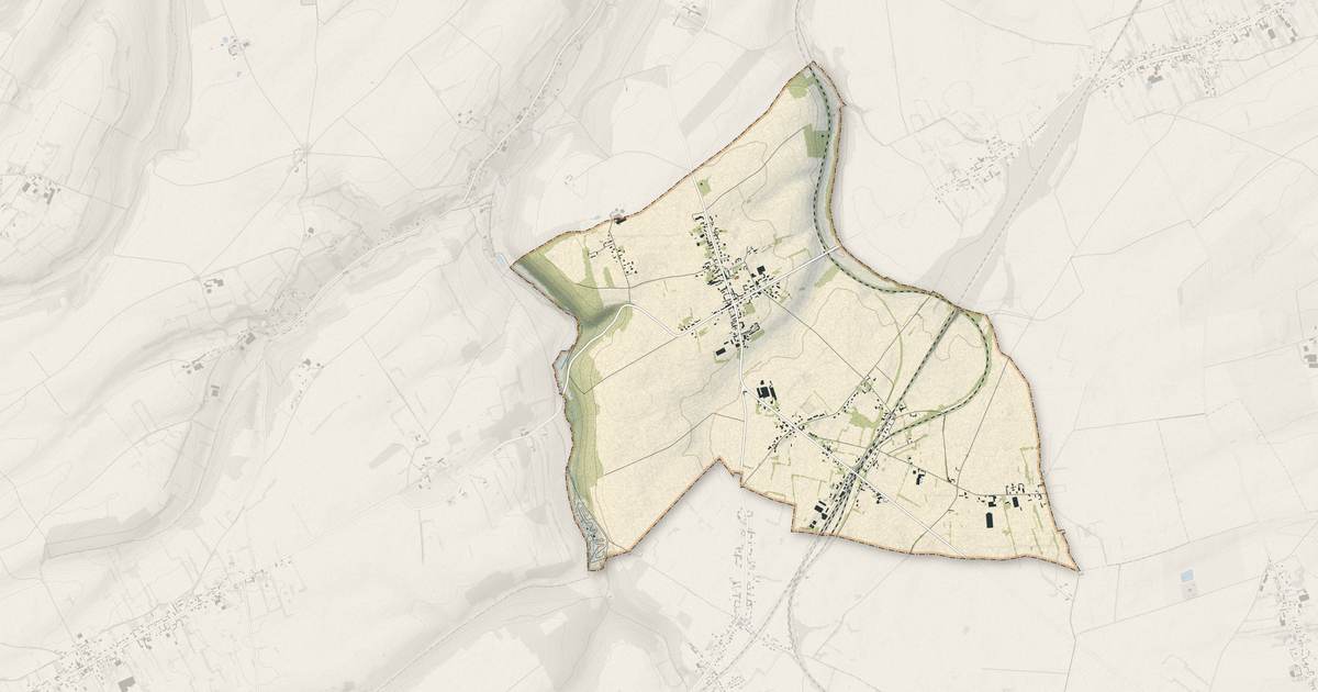 Portrait cartographique de Abancourt : relief, eau, forêts, bâti et voies, calculés à partir des données de l'IGN