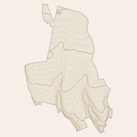 Andeville : courbes de niveau