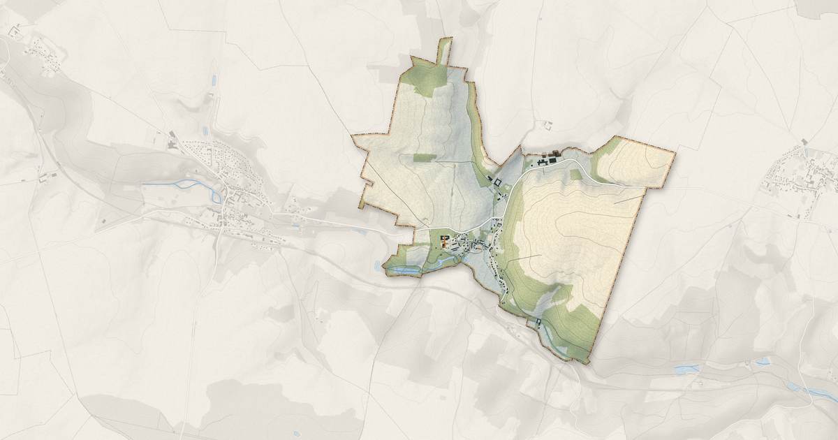 Portrait cartographique de Antilly : relief, eau, forêts, bâti et voies, calculés à partir des données de l'IGN