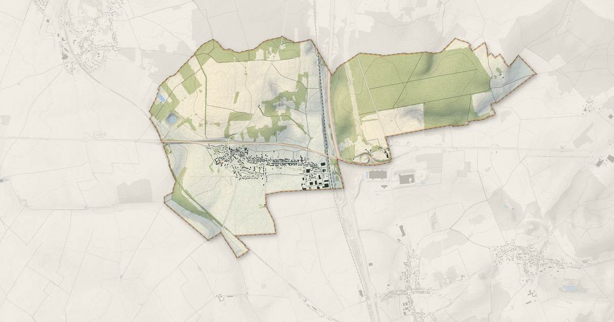 Portrait cartographique de Arsy : relief, eau, forêts, bâti et voies, calculés à partir des données de l'IGN
