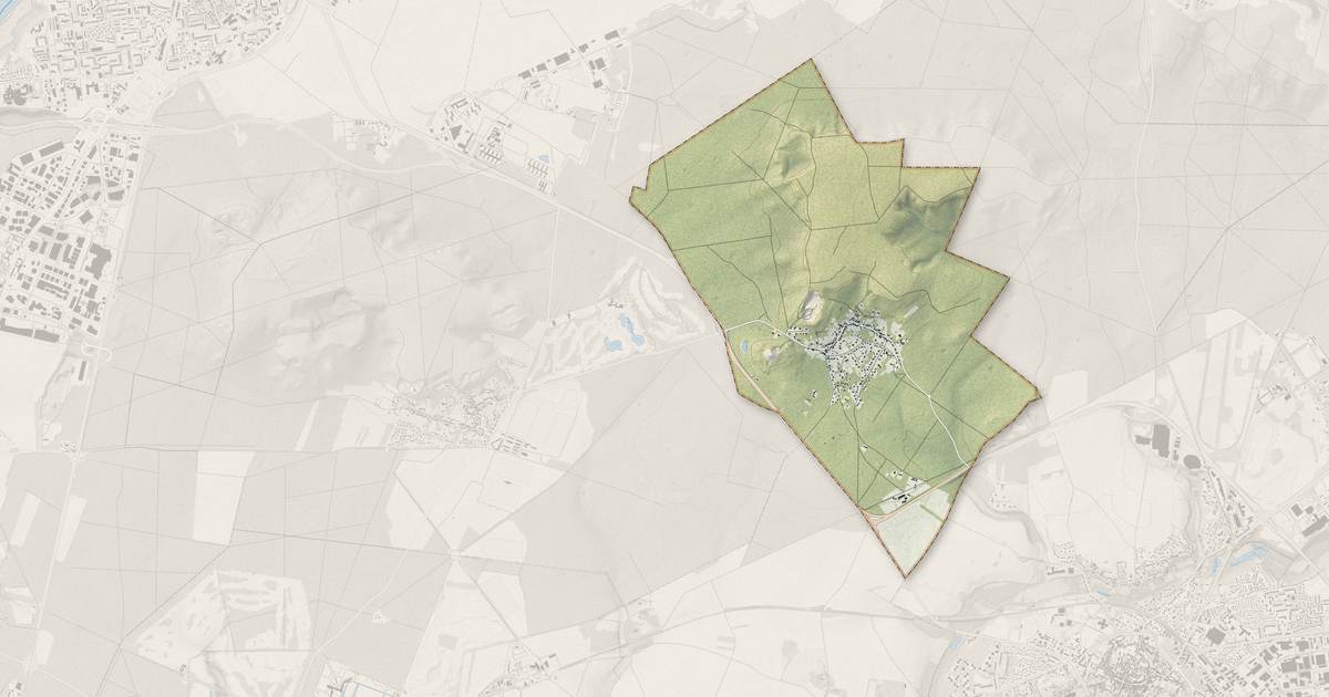 Portrait cartographique de Aumont-en-Halatte : relief, eau, forêts, bâti et voies, calculés à partir des données de l'IGN