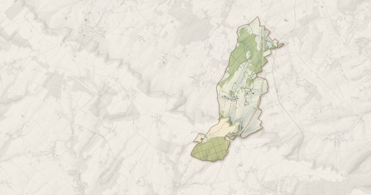 Portrait cartographique de Auteuil : relief, eau, forêts, bâti et voies, calculés à partir des données de l'IGN