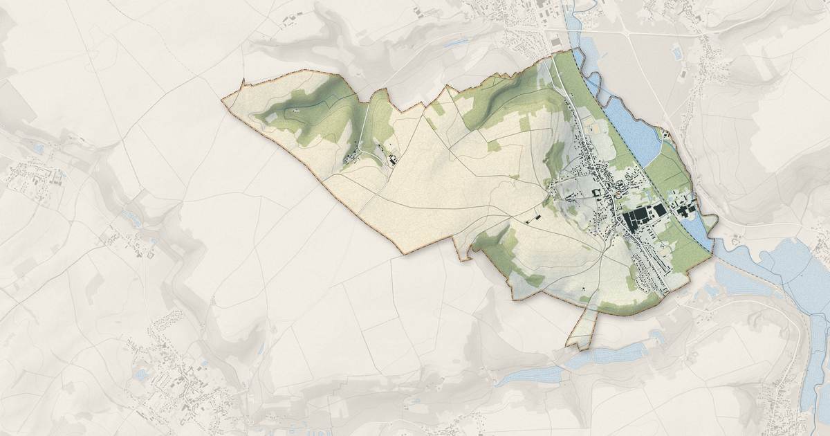 Portrait cartographique de Balagny-sur-Thérain : relief, eau, forêts, bâti et voies, calculés à partir des données de l'IGN