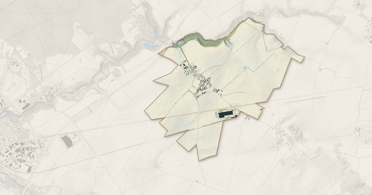 Portrait cartographique de Barbery : relief, eau, forêts, bâti et voies, calculés à partir des données de l'IGN
