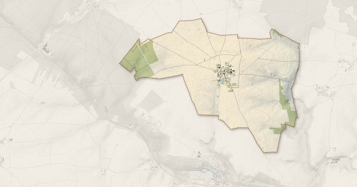 Portrait cartographique de Bargny : relief, eau, forêts, bâti et voies, calculés à partir des données de l'IGN