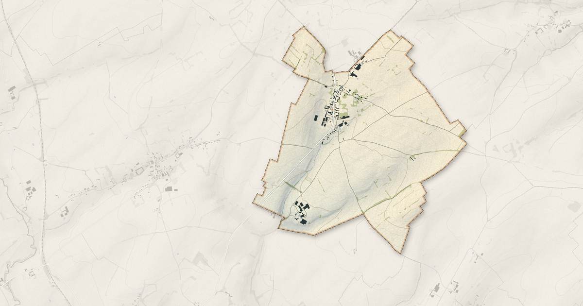 Portrait cartographique de Bazancourt : relief, eau, forêts, bâti et voies, calculés à partir des données de l'IGN