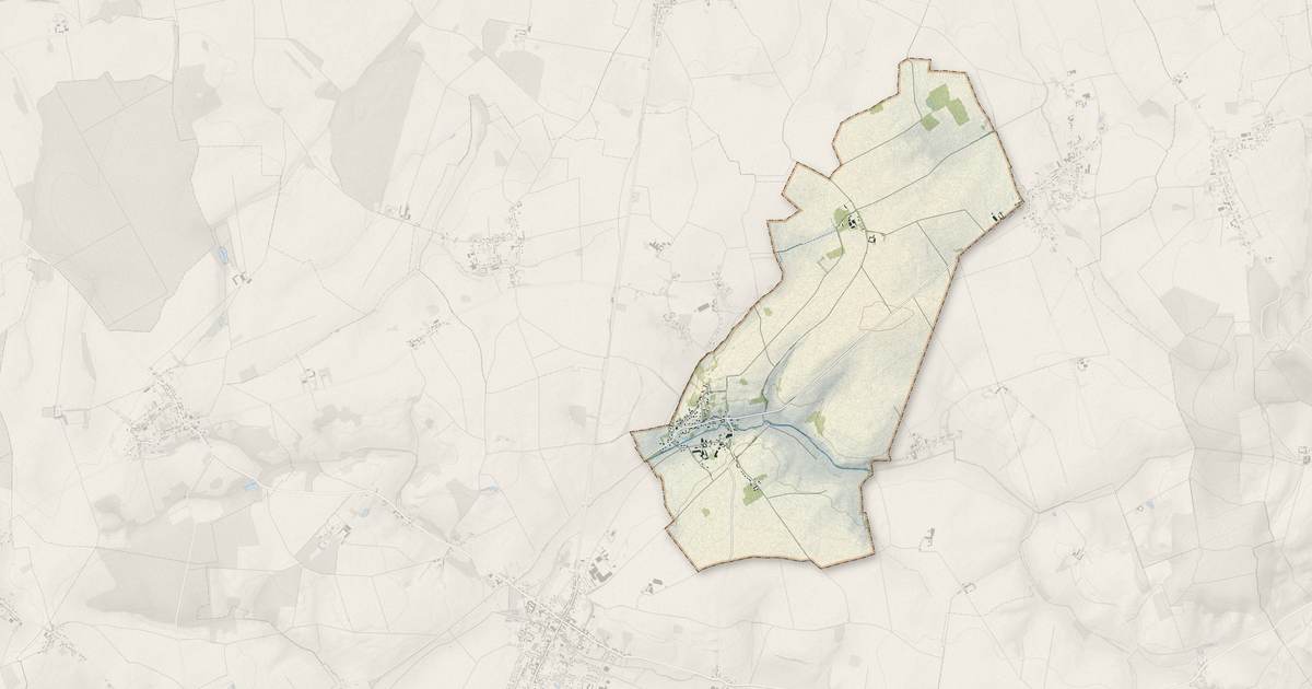 Portrait cartographique de Berlancourt : relief, eau, forêts, bâti et voies, calculés à partir des données de l'IGN