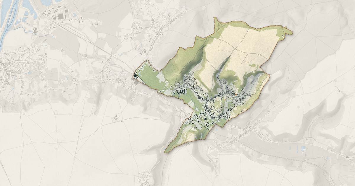 Portrait cartographique de Béthisy-Saint-Pierre : relief, eau, forêts, bâti et voies, calculés à partir des données de l'IGN