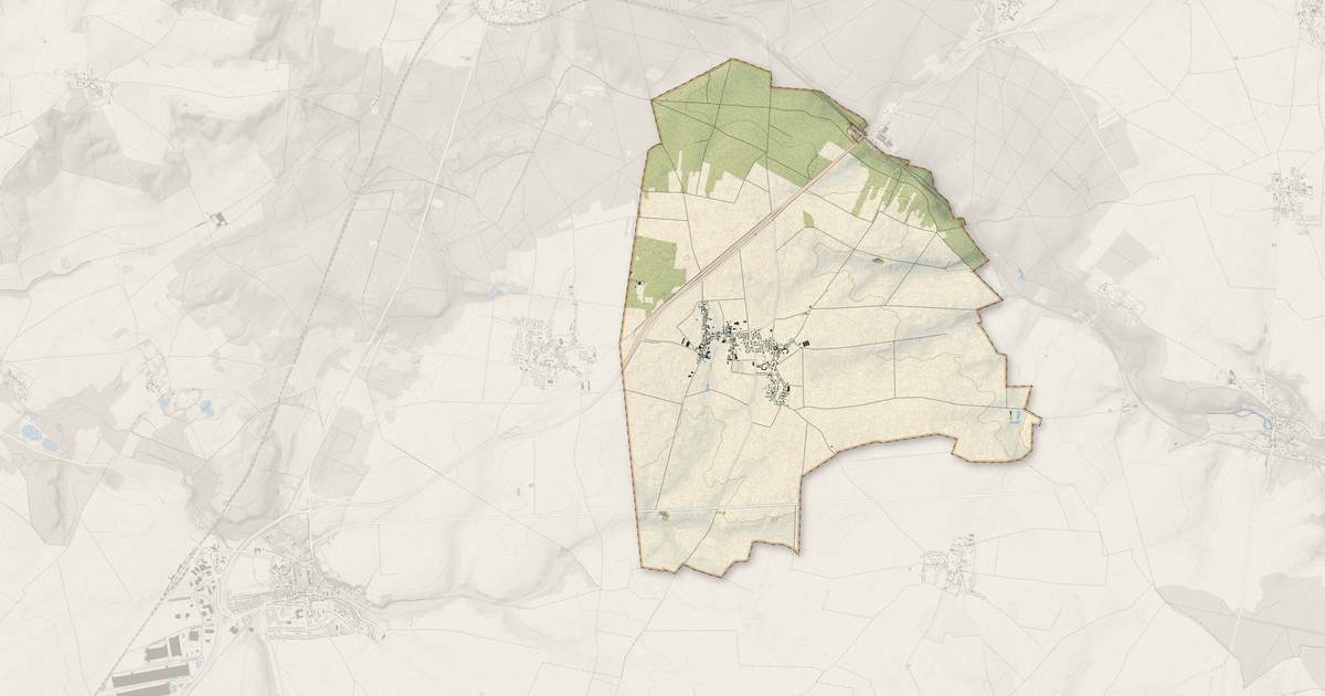 Portrait cartographique de Boissy-Fresnoy : relief, eau, forêts, bâti et voies, calculés à partir des données de l'IGN