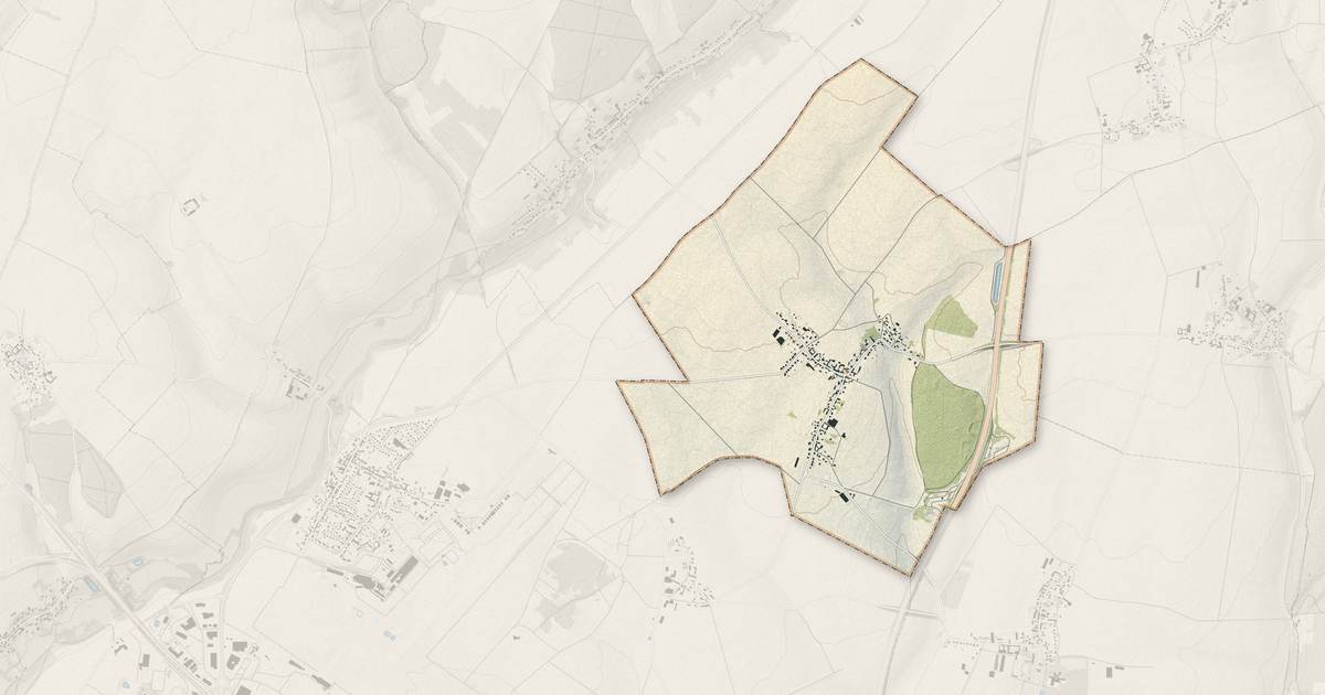 Portrait cartographique de Bonlier : relief, eau, forêts, bâti et voies, calculés à partir des données de l'IGN