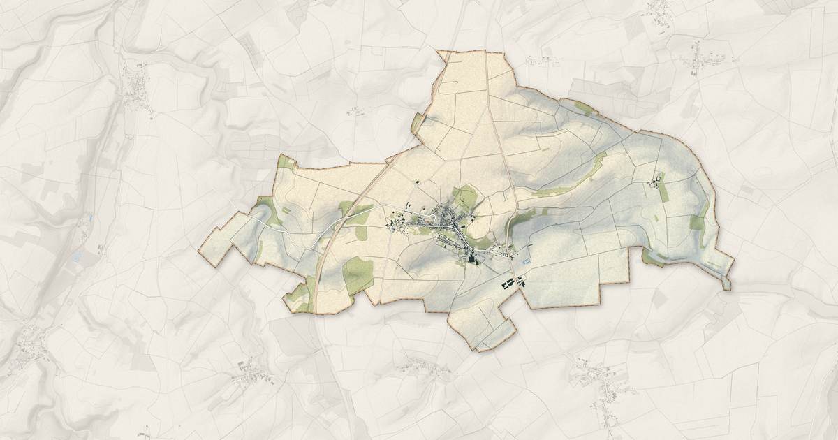 Portrait cartographique de Bonneuil-les-Eaux : relief, eau, forêts, bâti et voies, calculés à partir des données de l'IGN