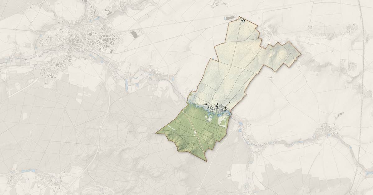 Portrait cartographique de Borest : relief, eau, forêts, bâti et voies, calculés à partir des données de l'IGN