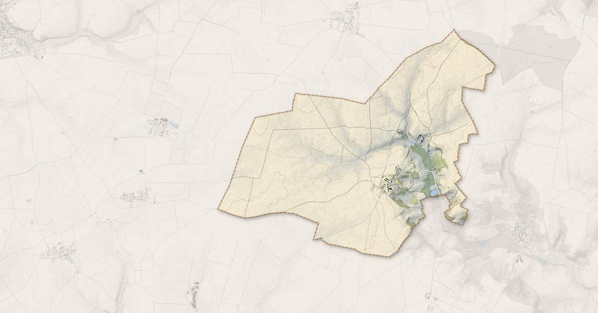 Portrait cartographique de Bouillancy : relief, eau, forêts, bâti et voies, calculés à partir des données de l'IGN