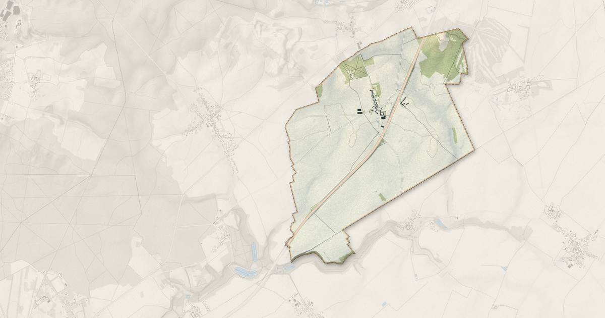 Portrait cartographique de Brasseuse : relief, eau, forêts, bâti et voies, calculés à partir des données de l'IGN